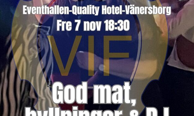 VIF-festen 7 nov 2025: Anmäl dig senast 3 november!