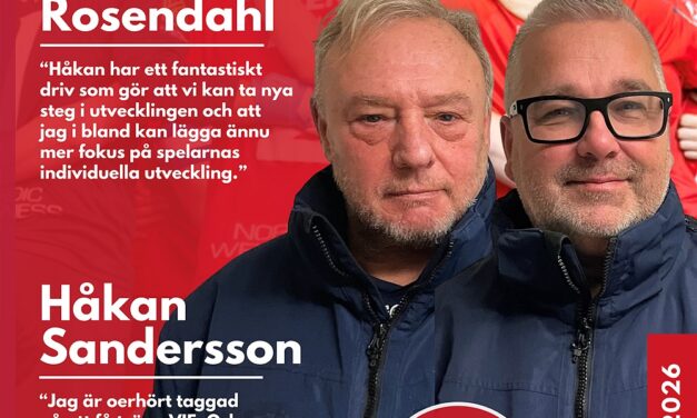 Tränarduo leder VIF Herr 2026: Frank Rosendahl & Håkan Sandersson